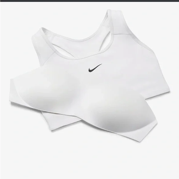 Nike Swoosh Bra. White Size XSmall. New with Tags. - Picture 5 of 14